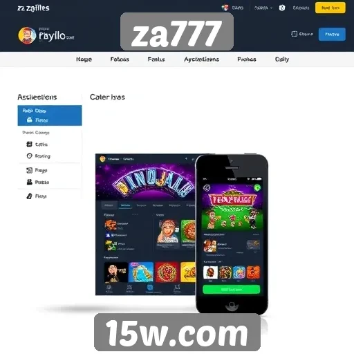 Acessibilidade do site za777 para dispositivos móveis